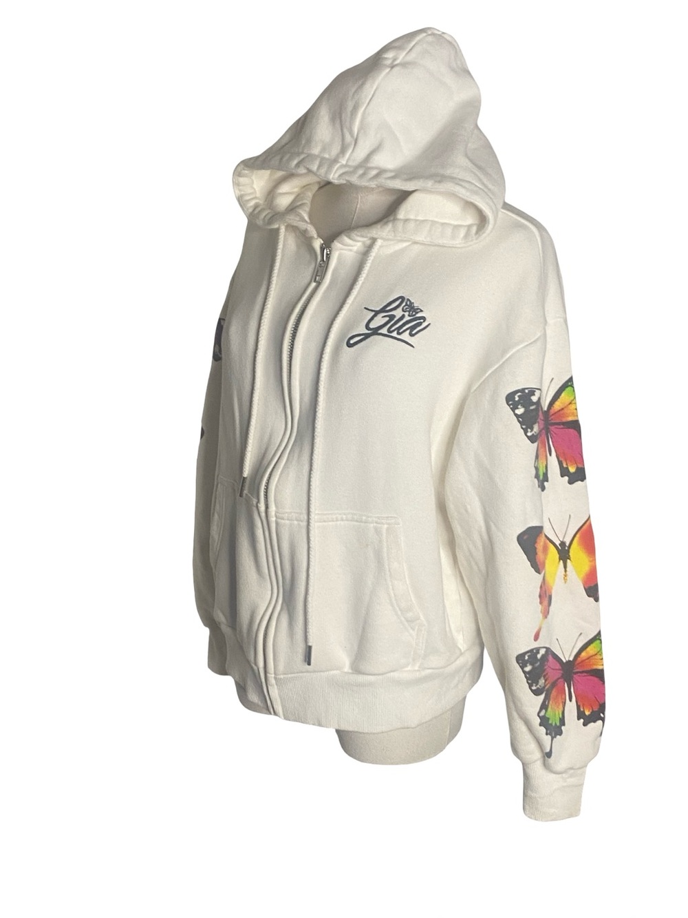I.AM.GIA Aporia White Butterfly Zip Up Hoodie XXS
Y2K Streetwear - Picture 7 of 8